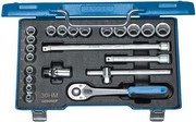 Gedore 30 HMU-10 Steckschlüssel-Satz 3/8 Zoll 23-teilig 6-kant 6-22 mm