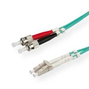 ROLINE LWL-Kab50/125µmLC/ST OM3 tuerkis1m