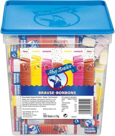 Ahoj-Brause Bonbon-Stangen Mix 2,3 kg (100 Stück) Ahoj-Brause Bonbon-Stangen Mix 2,3 kg (100 Stück)