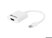 SANDBERG Adapter Mini DisplayPort>HDMI Konvertiert Mini DP-DisplayPort Ausgang zu HDMI Video