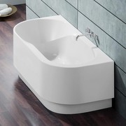 Hoesch SPECTRA Halbrunde Badewanne L: 170 B: 80 H: 48 cm weiß, 3663.010