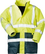 Warnschutz-Parka "2 in 1" EN 471/PrEN 343 gelb/blau Größe M