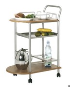 Küchenwagen alu-buche B65 H83 T37 cm