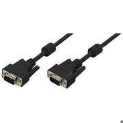 LogiLink VGA Monitor Kabel 15m HD DSUB 15-pin(männlich/männlich, 2-fache Abschirmung, Ferritkern)