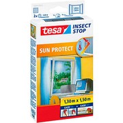 Tesa 55806-00021-00 Fliegengitter für Fenster mit Sonnenschutz, anthrazit-metallic