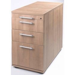 Hammerbacher Stand - Karteicontainer "OFFICE SOLID" Nussbaum höhenverstell., Möbel
