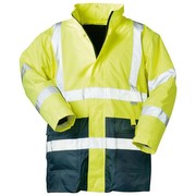 Warnschutz-Parka "2 in 1" EN 471/PrEN 343 gelb/blau Größe XL