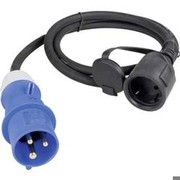 as-Schwabe 60488 Adapterleitung 230V / 16A / 3polig, 1,5m Gummischlauchleitung