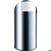 Abfalleimer Helit H 24014, Push-Klappe,aus Edelstahl, 50 Liter