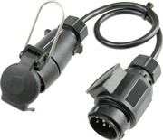 as - Schwabe 60467 Caravan Adapterkabel 0,6m mit 13-polige Kupplung und 7-poliger Stecker