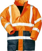 Warnschutz-Parka "2 in 1" EN 471/PrEN 343 orange/blau Größe M