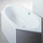 Hoesch ARMADA Sechseck Badewanne L: 160 B: 75 H: 42 cm weiß, 6173.010