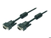 LogiLink VGA Monitor Kabel 20m HD DSUB 15-pin(männlich/männlich, 2-fache Abschirmung, Ferritkern)