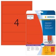 HERMA Etikett 192x61mm Ordner A4 rot 80St. SUPERPRINT BR/KZ