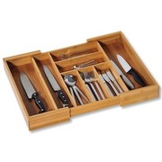 Kesper 17085 Variabler Besteckkasten Bambus ausziehbar von 35 - 58 cm