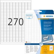 Herma Etiketten A4 10000 17,8x10 mm Movables/ablösbar Papier matt 6750 Stück weiß