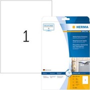 Herma Inkjet-Etiketten A4, 4866, 210x297 mm wetterfest Folie matt 10 Stück weiß