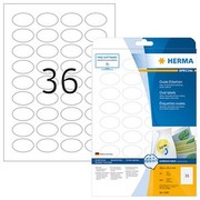 Herma Etiketten A4 4380 40,6x25,4 mm oval Movables/ablösbar Papier matt 900 Stück weiß