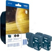 Brother LC-1100 Tintenpatrone schwarz Standardkapazität 2 x 9.5ml 2 x 450 Seiten 2er-Pack blister