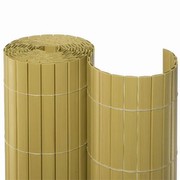 NOOR Sichtschutzmatte PVC Rollenlänge 10m ca. Größe: 1,00 x 10 m / Farbe: bambus