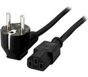 Equip Netzkabel Standard schukostecker gewinkelt 1,8 m schwarz