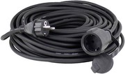 as-Schwabe 60371 Gummi-Verlängerung schwarz, 10 m H07RN-F 3G1,5, 230V/16A, Aussenbereich IP44
