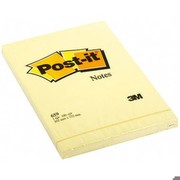 Post-it Notizblock (6 Blöcke pro Packung, 100 Blätter pro Block, 152 mm x 102 mm) kanariengelb