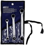 KS TOOLS DOPPELRING GEARplus Schlüssel SET 3-tlg. QUADRO in Polyestertasche