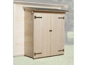 WEKA Gartenhaus Zubehör Anbauschuppen 65 x 128 cm, naturbelassen
