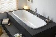 Hoesch SingleBath Uno Ovale Badewanne L: 176,6 B: 75 H: 44 cm weiß, 3687.010