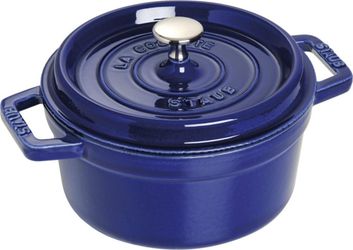 Staub 1102091 Cocotte, rund, 20 cm, Bräter aus Gusseisen, dunkelblau