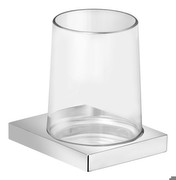 KEUCO Glashalter Edition 11 11150, kpl. mit Echtkristall-Glas, verchromt
