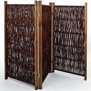 Noor Weiden-Paravent H 120 x B 180 cm 3-teilig, Outdooraccessoires
