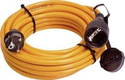 as - Schwabe 59210 Baustellen-Verlängerungskabel, 10m H07BQ-F 3G2,5, orange, IP44 Gewerbe, Baustelle