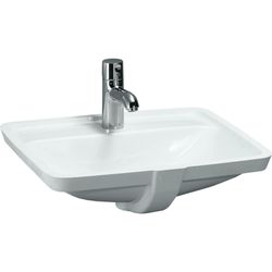 Laufen Laufen Pro A Einbau Waschtisch von unten, B: 49 T: 36 cm weiss ohne Hahnloch, 8119660001091