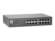 LevelOne Level One GEU-1621 - Switch - 16 Anschlüsse - Desktop, an Rack montierbar
