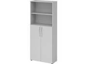 Kombischrank Hammerbacher Basic 4770,lichtgrau, 5OH, 80 x 188 x 35cm (BxHxT)