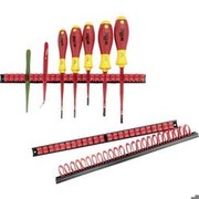 Parat 802.000-981 Werkzeughalter / Klammer-Leisten-Set schwarz/rot