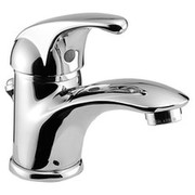 Herzbach Largo Waschtisch-Einlochbatterie mit Excenter-Ablaufgarnitur chrom 52.143100.1.01