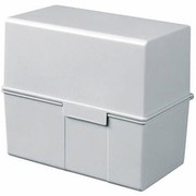 Han 976-11 Karteibox A6 quer Kunststoff für 400 Karten, lichtgrau
