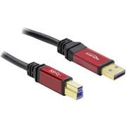 DELOCK Kabel USB 3.0 rot A-B St/St 3.0m