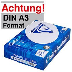 Clairalfa Universal-Papier, DIN A3, 210 g/qm, extra weiss, 2217