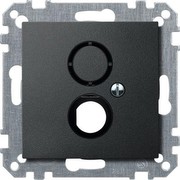Merten 468514 Zentralplatte für BNC/TNC-Buchse, anthrazit, System M
