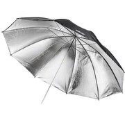 Walimex Zweilagiger Reflexschirm (150 cm) schwarz/silber
