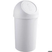 Helit H2401282 Abfallbehälter mit Push-Deckel 25 Liter aus Kunststoff lichtgrau