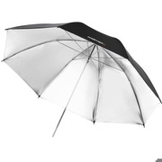 Walimex Zweilagiger Reflexschirm (109 cm) schwarz/silber