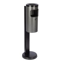 Sicherheits-Standascher mit Abfallsammler - Gesamthöhe 825 mm, Ø Ascherfuß 250 mm graphit
