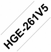 HGE261 BRO P-TOUCH 36mm(5)W-B white-black 8m laminated (HGE261V5 / HGE-261V5)