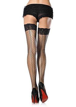 Leg Avenue Lycra Industrial-Style Spitze Naht hinten O/S, 1 Stück Leg Avenue Lycra Industrial-Style Spitze Naht hinten O/S, 1 Stück