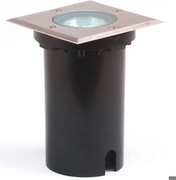 Konstsmide 7608-000 Halogen Bodeneinbaustrahler 7608 (B: 11cm T: 11cm H: 22cm, 1x35W, IP65)